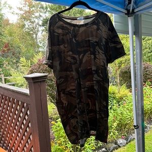 Natural Life Tee Shirt Dress CAMO